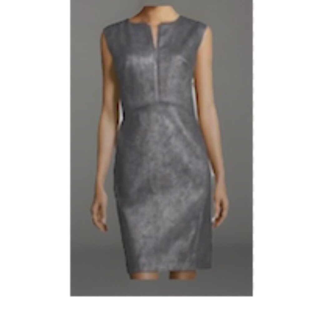 Lafayette 148 NY Zelina Metallic Jacquard Sheath Dress - NWT